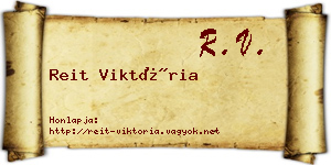Reit Viktória névjegykártya